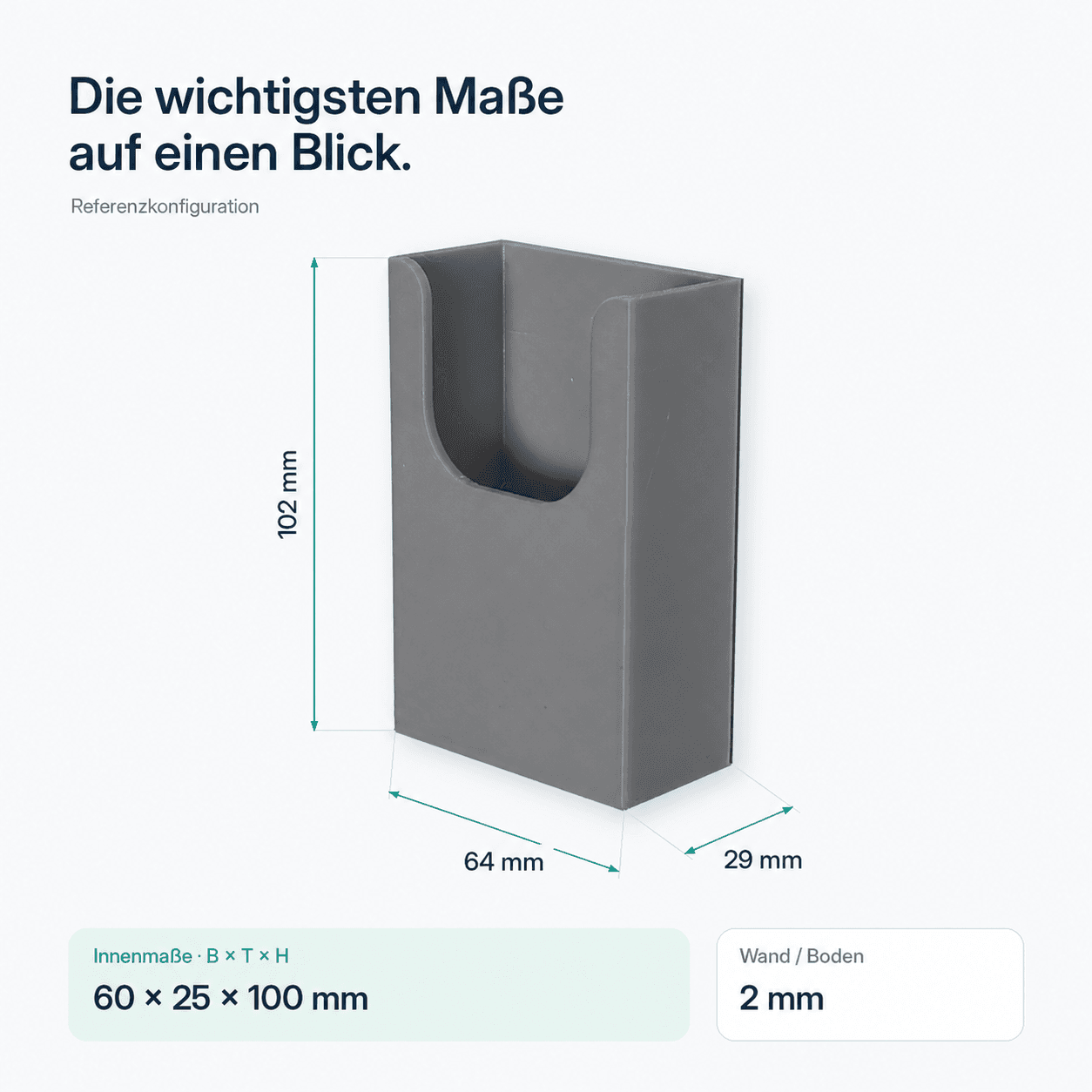 Kompatibler Wandhalter für Amazon Fire TV Maße